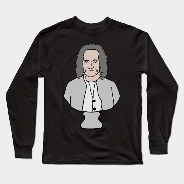 Voltaire - French Philosopher and Legendary Book Author Long Sleeve T-Shirt by isstgeschichte